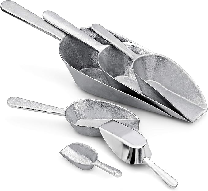 New Star Foodservice 34684 One-Piece Cast Aluminum Flat Bottom Bar Ice Flour - Image 5