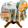 Maison d' Hermine Table Cloth Round Table 100% Cotton 69 Inches Tablecloth by MaisondHermine