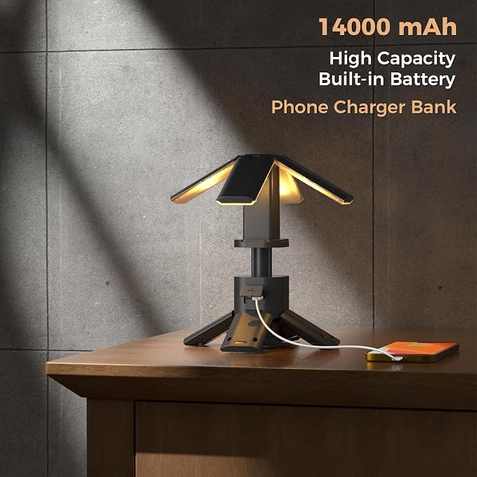 Telescopic Camping Lights Rechargeable 14000 mAh Led Multifunction Magnetic - Image 5