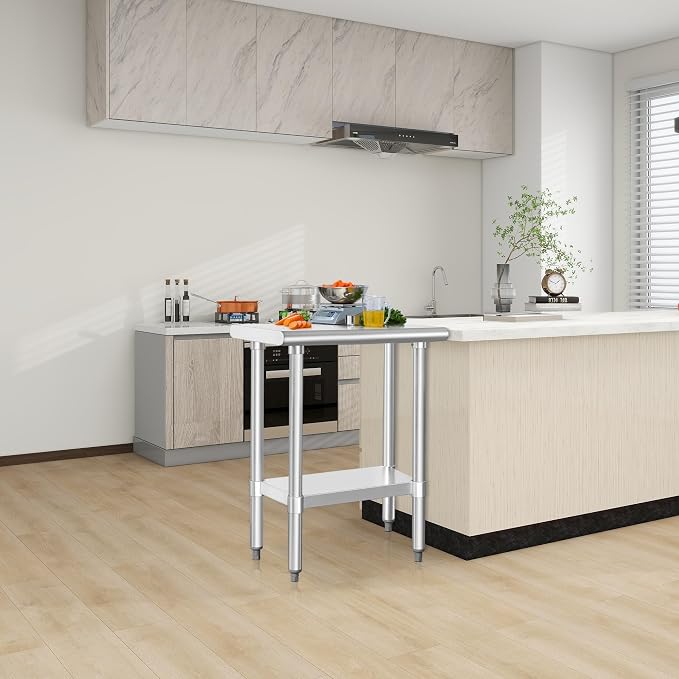 HARDURA Stainless Steel Work Table Commercial 18×30 Inches Kitchen Prep Table - Image 7