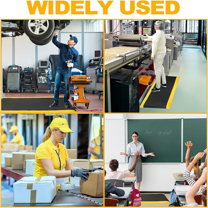 3 x 5 FT Industrial Anti Fatigue Mats, 15/16 Inch Thick Soft Sponge Ergonomic - Image 7