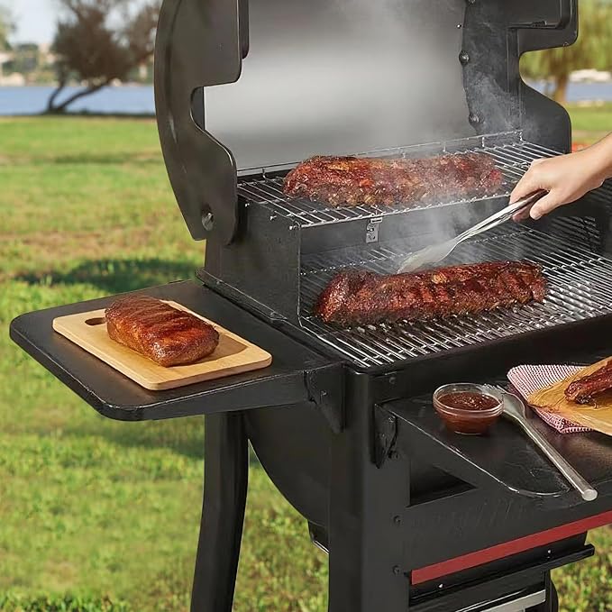 Folding Side Shelf for Weber Searwood 600 / XL 600 16” Grill Side Table Storage - Image 5