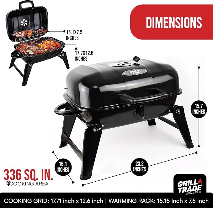 Grill Trade Portable Charcoal Grill - Image 3