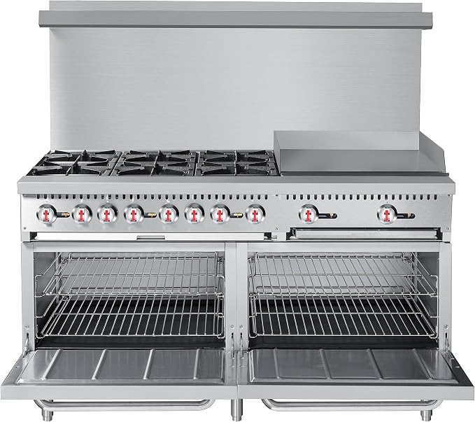 KoolMore 60 in. 6 Burner Commercial Liquid Propane Range - Image 4