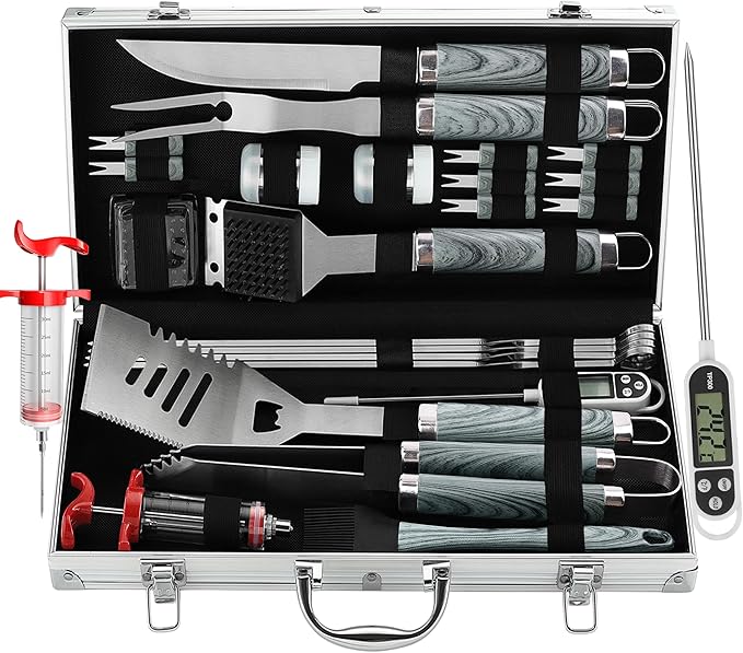 grilljoy 24PCS BBQ Grill Tools Set by grilljoy