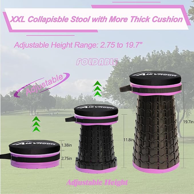 ALEVMOOM Upgraded XXL Collapsible Stool - Image 3