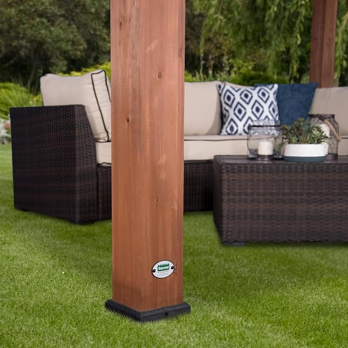 Backyard Discovery Beaumont 14' x 10' Traditional Cedar Wood Pergola Kit - Image 9