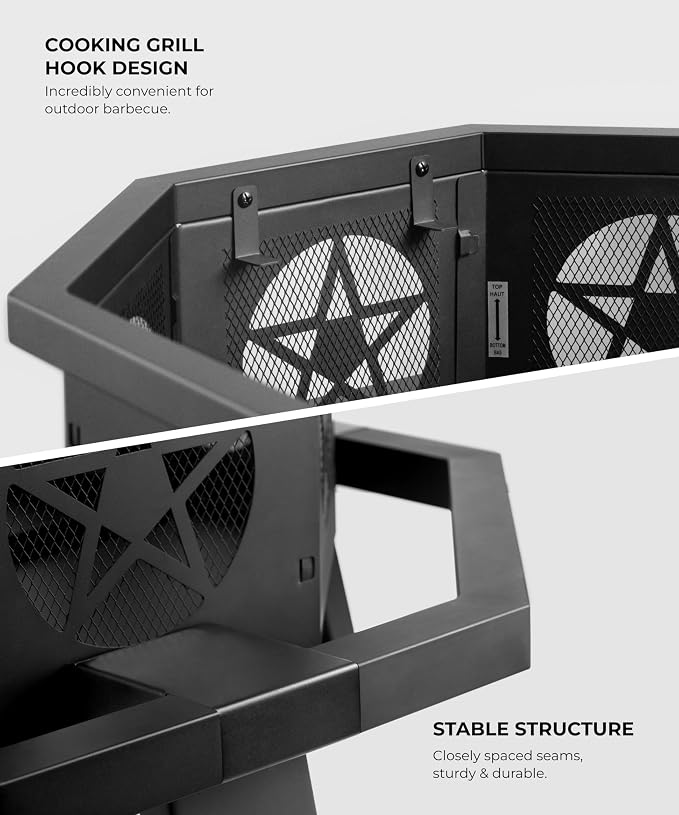 43 inch Fire Pit, Outdoor Fire Pits - Image 6