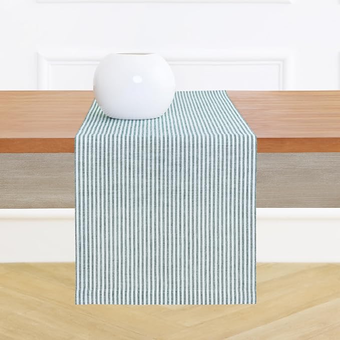 Solino Home Linen Striped Table Runner 60 Inches by SolinoHome