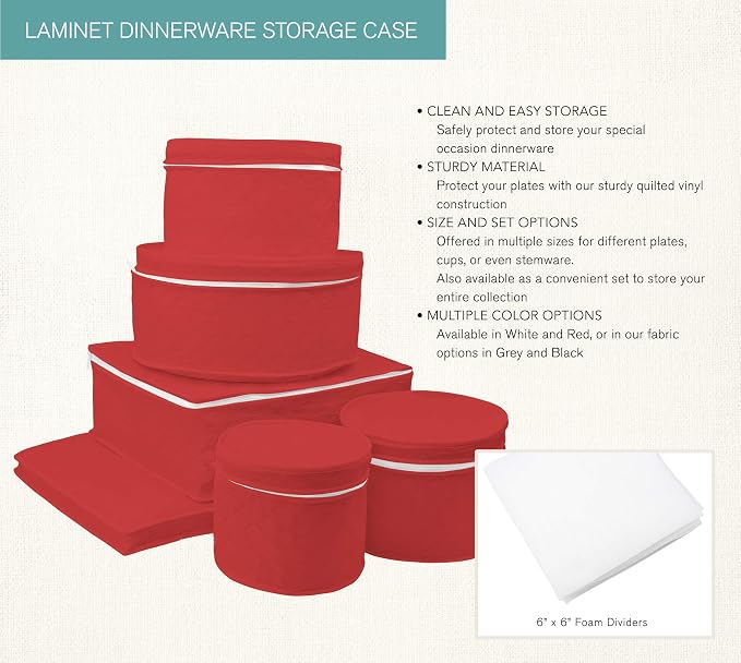 LAMINET 6 Piece Quilted Dinnerware Storage Starter Set - Image 4