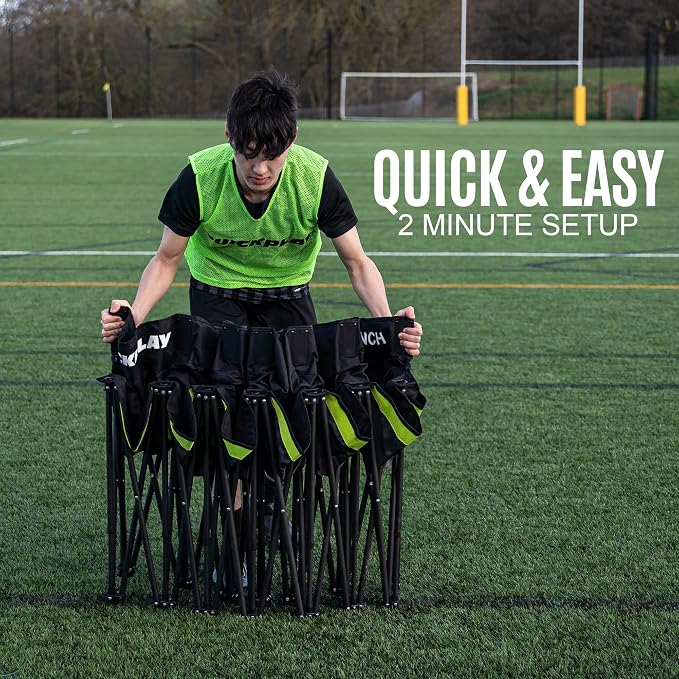 QUICKPLAY PRO Portable Folding Soccer Team Bench - Image 3