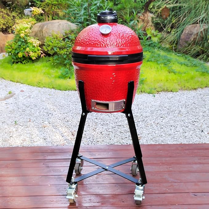 Rolling Cart for Kamado Joe Junior 13.5" Grill Stand for Kamado Joe Accessories - Image 3