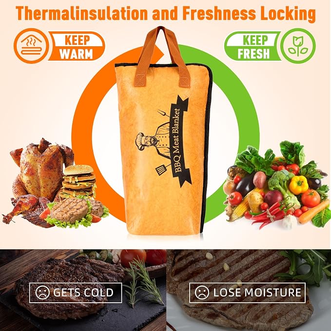 BBQ Blanket for Resting Meat, Reusable Smoker Grilling Meat Insulated Resting - Image 6