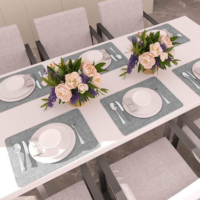 Maxpearl Faux Leather Placemats Set of 6 - Image 9
