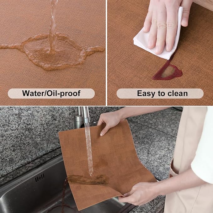 Homaxy Faux Leather Heat Resistant Placemats - Image 4