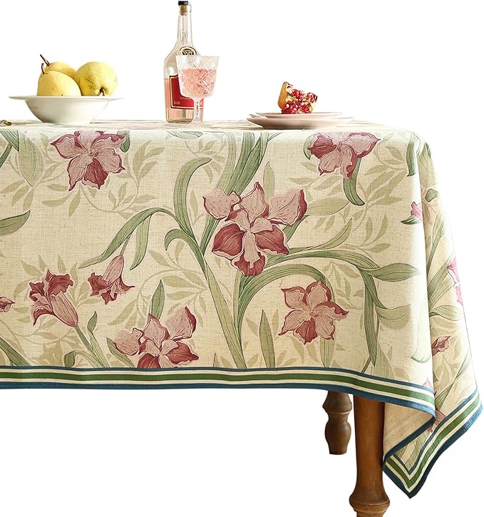 patdrea Designer French Green Small Tablecloth by Welcometopatdrea