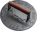 Heavy-Duty Cast Iron Burger Press 8.5 Inch Round Burger Smasher, Grill Press by Bellemain