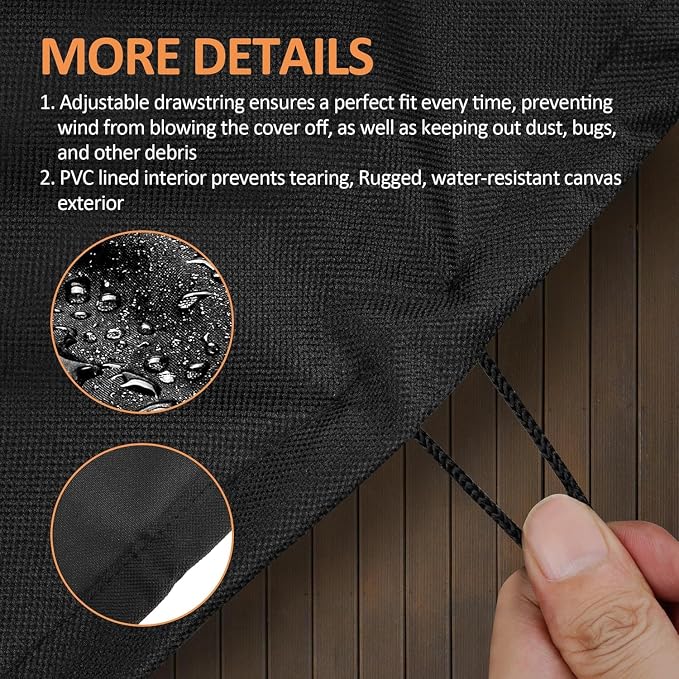 22 Inch Charcoal Kettle Grill Cover - Image 4