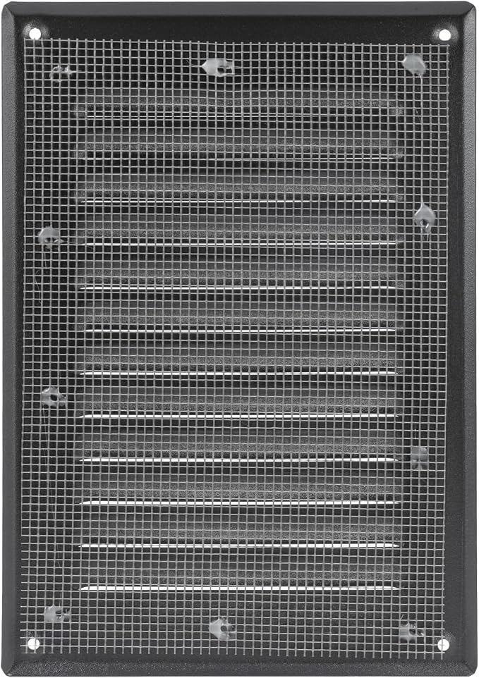 Square Ventilation Grille / 5" x 7" Inch Inside Measurement/Black Metal Air - Image 3