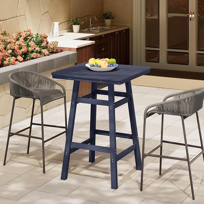 Costaelm Outdoor Bar Table, Patio Bistro Dining Pub Table - Image 2