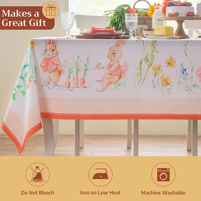 Maison d'Hermine Table Cloth Rectangle Table 100% Cotton Tablecloth - Image 5