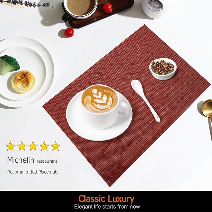 Placemats Set of 12 Washable&Wipeable Place mats - Image 2