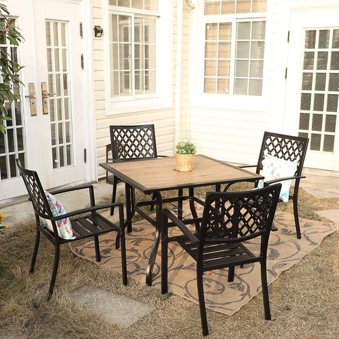 Sophia & William Patio Table and Chairs Set, Outdoor Dining Set by SophiaWilliam