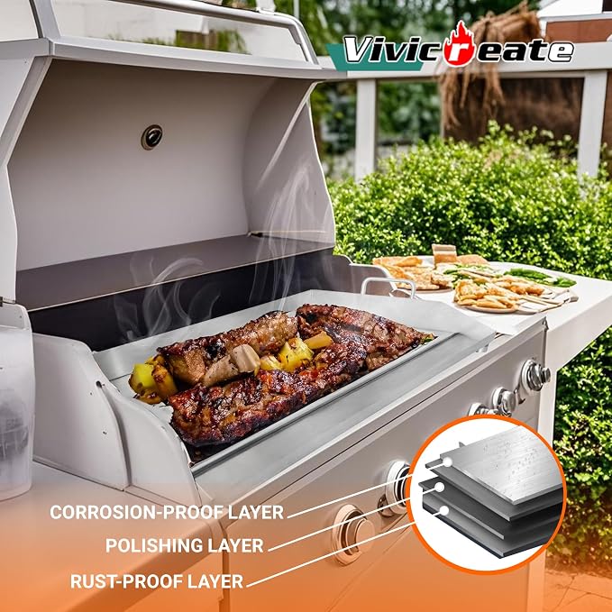 Vivicreate Stainless Steel Outdoor Griddle - Image 3