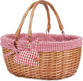 G GOOD GAIN Wicker Picnic Basket by GGOODGAIN