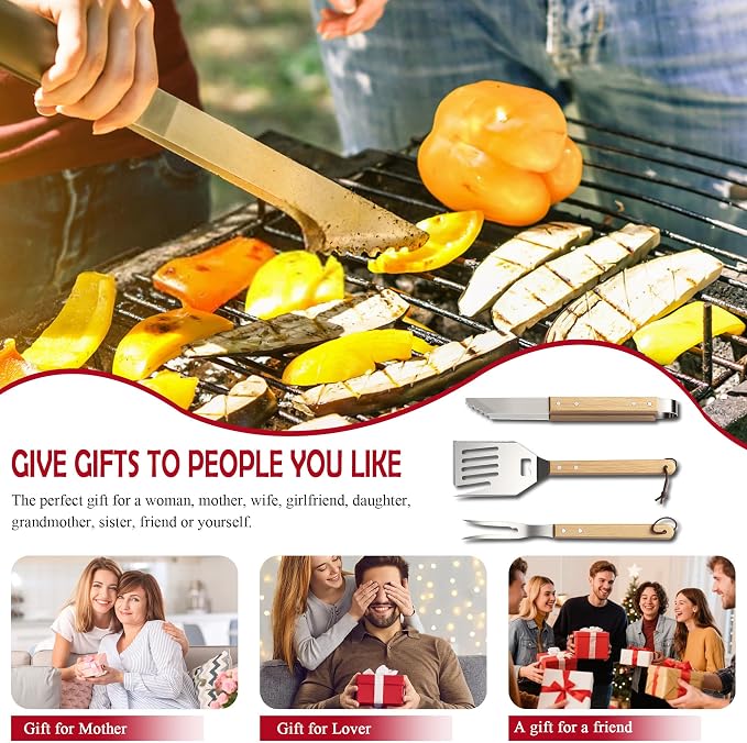 Heavy-Duty Grill Accessories BBQ Tool Sets Multi Functional Spatula - Image 8