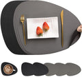 Myir JUN Placemats, Dual-Sided Placemats Waterproof Faux Leather Placemats Set by MyirJUN