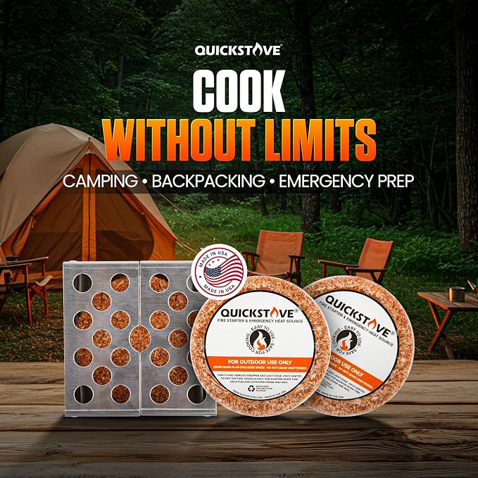 Portable Stove with 2 Fire Starters, Lightweight Stainless Steel Wood Burning - Image 2