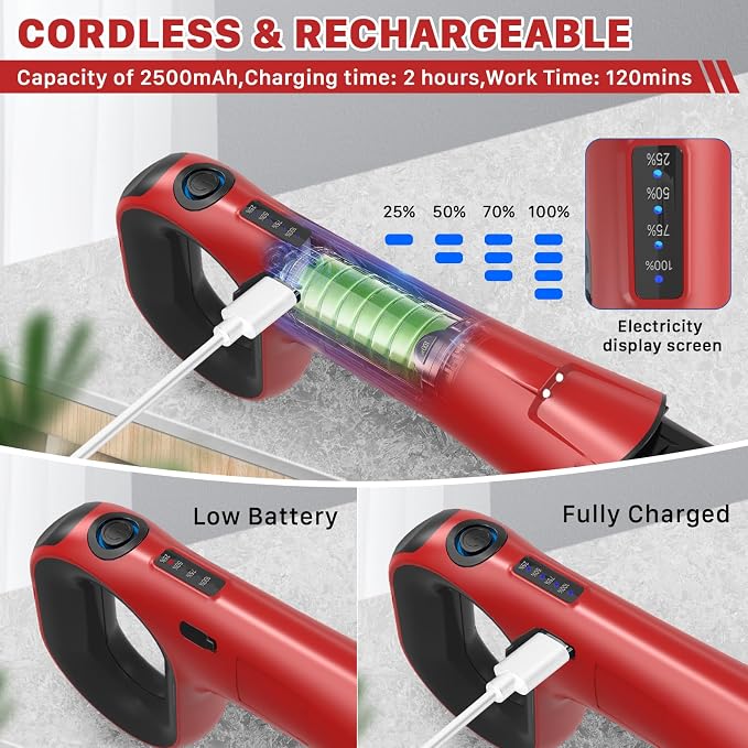 Hillyfe Grill Brush for Outdoor，Cordless Rechargeable Grill Brush - Image 2