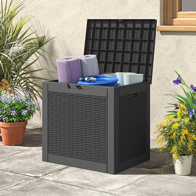 NUNU LAB 35 Gallon Outdoor Storage Box, Indoor Outside Deck Boxes Waterproof - Image 5