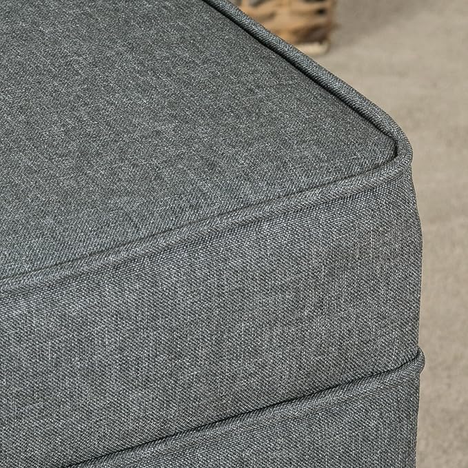 Adeco Chest and Footrest-Square Seat Storage Bench Ottoman - Image 6