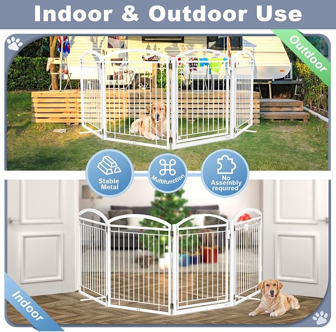 Full Metal Free Standing Dog Gate - Image 5