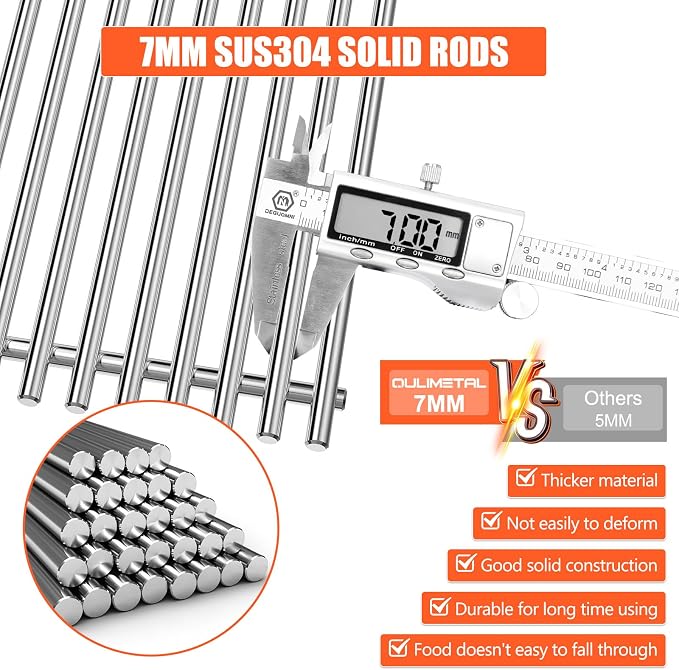 18.75" Grill Grates and Genesis II Flavorizer Bars Replacement Parts - Image 3