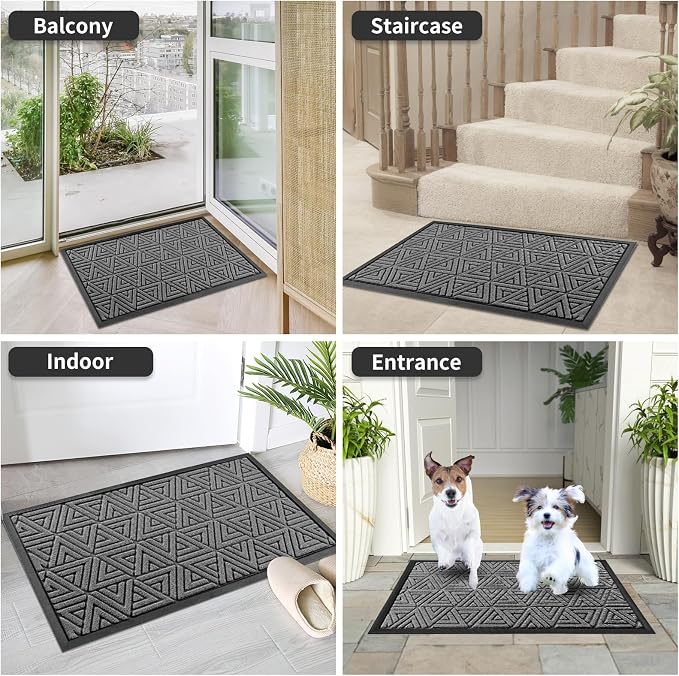 Yimobra Outdoor Mats for Front Door 29.5x17, Stops Mud & Dirt at Entrance - Image 9