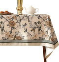 ISAENNE Designer Vintage Linen Small Table Cloth by Isaennehomedecoration