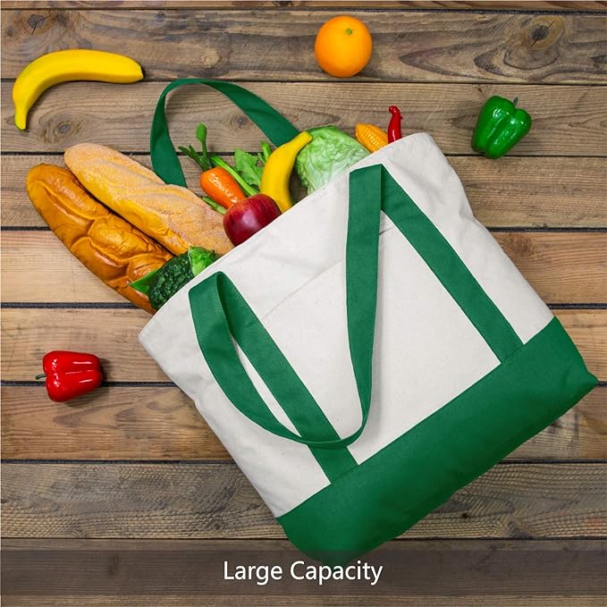 TOPDesign 6-Pack Canvas Tote Bags - Image 4