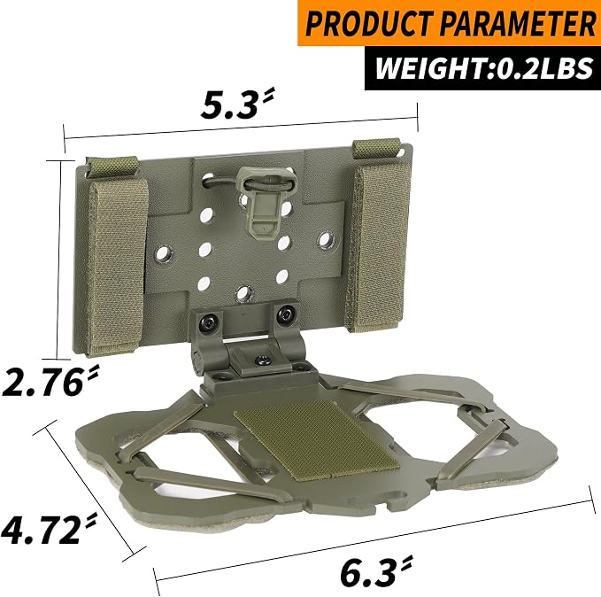 Tactical Phone Holder Available in Full Size Plate Carrier Phone Mount Adjust - Image 2