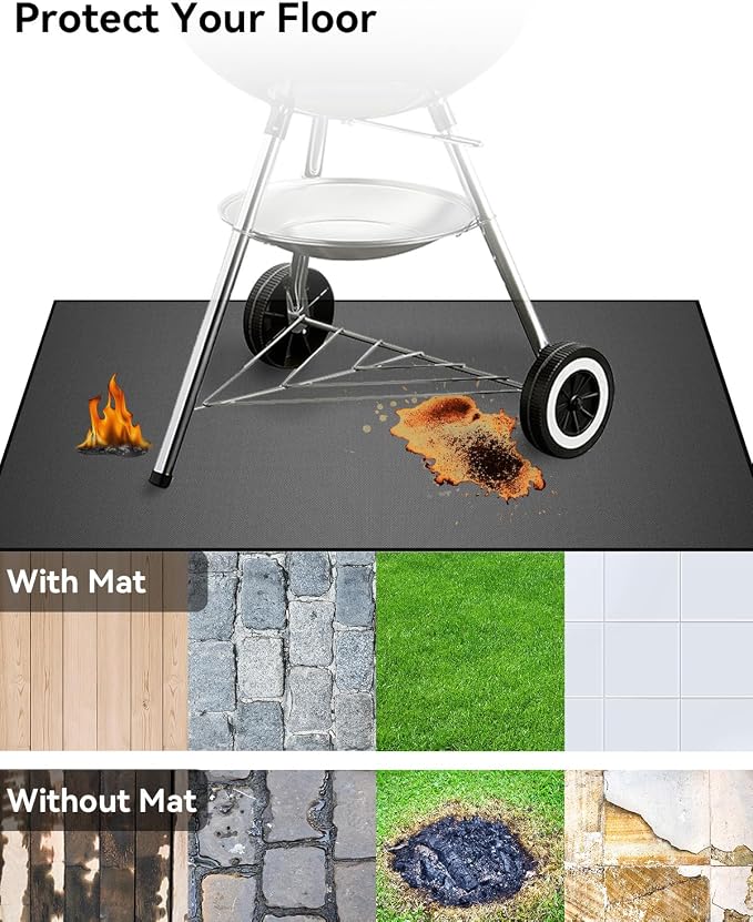 39×39 inch Heavy Duty Large Under Grill Mats - Image 3