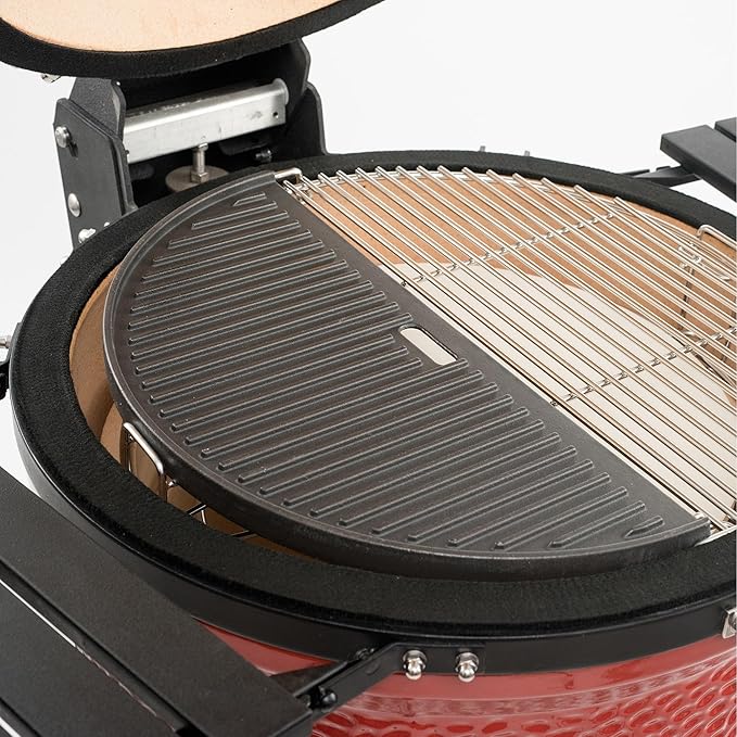 Kamado Joe Half-Moon Cast Iron Reversible Flat-Top Griddle - Image 3