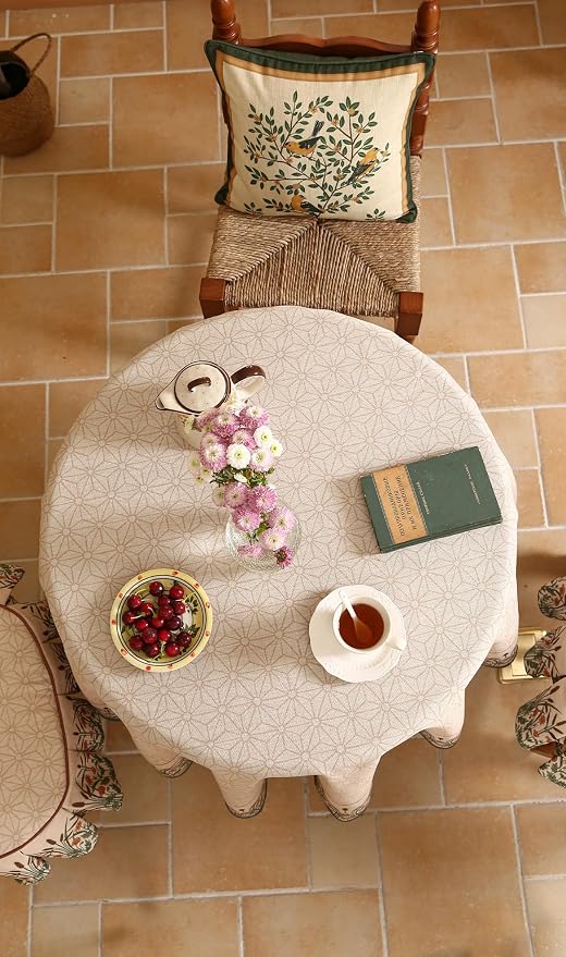 patdrea Designer Linen Vintage Tablecloth - Image 7