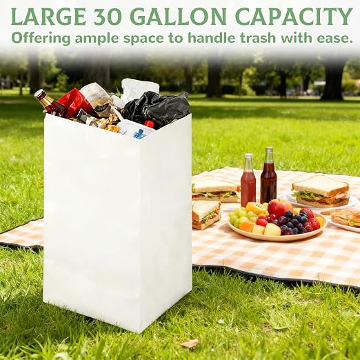 8 Pack 30 Gallon Disposable Trash Cans - Image 4