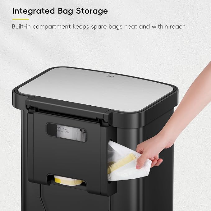 EKO Hudson 50 Liter/13.2 Gallon Kitchen Trash Can - Image 4