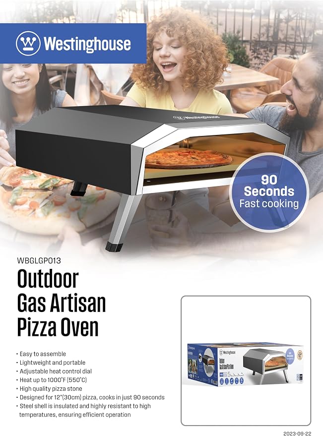 Westinghouse Gas-powered Artisan Outdoor Pizza Oven - Image 3