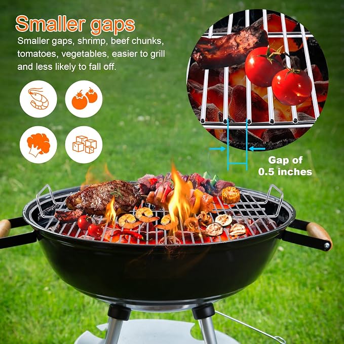 Coolbird 2nd Generation 21.5" Replacement Cooking Grate, Fits 22 inch Weber - Image 4