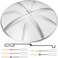 Fire Pit Spark Screen 36 Inch Round, Heavy Duty Stainless Steel Outdoor Fire by Baitedelai
