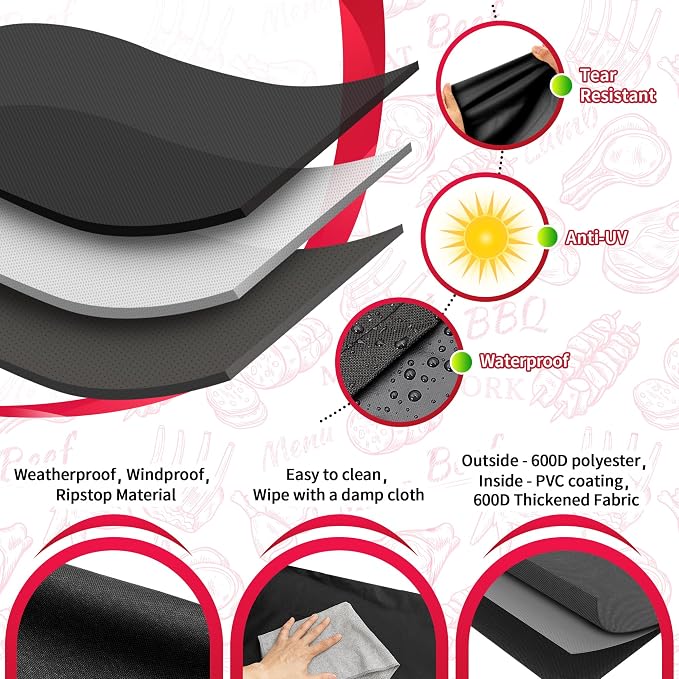 NEXCOVER 55 Inch Grill Cover - Image 3
